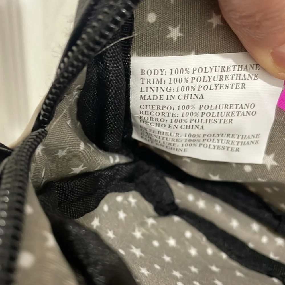 Kitty cat Betsy Johnson pink and black purse - Picture 7 of 9